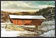Art Poster Metal Framed Print - New England in December - Artist: Eric Sloane- Poster Size: 24 X 36