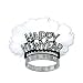 New Years Eve Party Bird of Paradise Silver Tiara Pkg/1