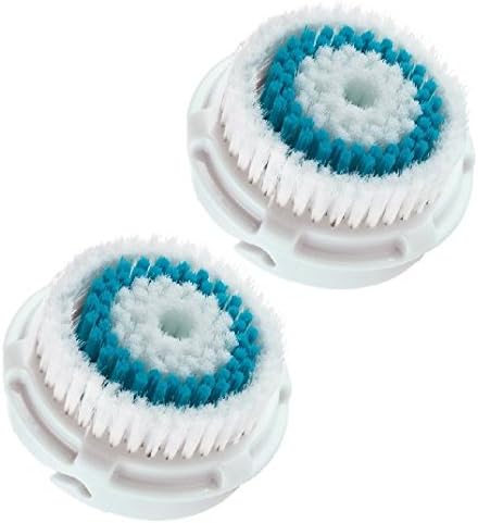 Healtek Deep Pore Cleansing Replacement Brush Heads for Mia, Mia2, Mia3 (Aria), Pro, Plus and Radiance Cleansing Systems (2 Packs)