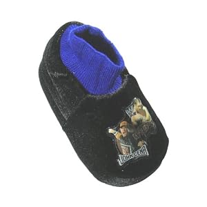 World Wrestling Entertainment - Boys John Cena Bootie Slippers, Black