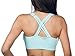 Anemone Strappy Criss-cross Back Comfort Sports Bra with Removable Pads (O/S, Black)