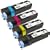 Xerox Phaser 6125 Set of 4 Compatible Laser Toner Cartridges: 1 each of Black 106R01334 , Cyan 106R01331, Magenta 106R01332, Yellow 106R01333 by LD Products
