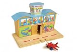 Wooden airport - With wooden plane - Brio compatable