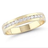 Choice of 14k White or Yellow Gold Round Diamond Anniversary Band (1/4 cttw, H-I Color, I1-I2 Clarity)