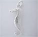Silver * SEAHORSE CHARM * Sea horse Fish
