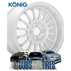 Konig Retrack Pearl White Wheel (15x7"/4x100mm)
