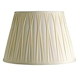 Laura Ashley SFP613 Classic 13.5-Inch Pinched Pleat Shade, Cream
