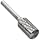 Bassett Cylindrical Solid Carbide Bur, Uncoated (Bright) Finish, Double Cut, End Cut End