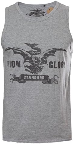 Glory Union Men's Summer Vest Sleeveless T-Shirt Top Cotton Union Glory 'standard' X-Large Grey Marl