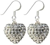 Gorgeous Heart Pendant / Earring by GlitZ JewelZ © - bling bling!! - silver - huge range of colors - heart size in 14MM (9/16') - packed in a lovely velvet bag