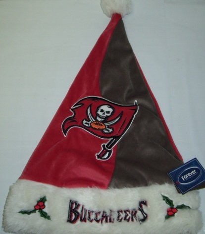 Tampa Bay Buccaneers NFL Colorblock Plush Santa Hat