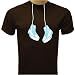 Hanging Sneakers T-shirt, Converse T-shirt, Large, Black