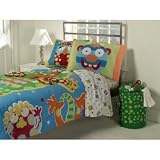 Alex Moody Monster Sheet Set - White (twin)