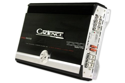 Brand NEW Cadence Zrs-1502 600 Watt Rms (1000w Peak) Competition 2 Channel Bridgeable Car Amplifier with Built in 24 Db Per Octave Crossover - and Advanced Features