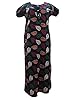Gypsy Cotton Caftan Black Printed Summer Dress