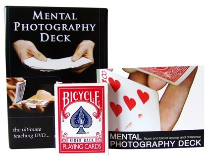 Magic Makers Mental Photography Deck in Bicycle with Instructional DVD - Visually Stunning!