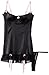 Dreamgirl Women's Starlet Satin Garter Slip with Thong