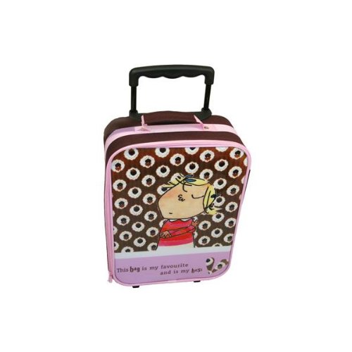 Charlie and Lola Pink Wheeled Bag