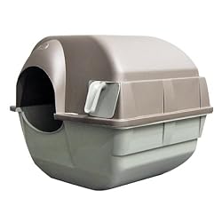 Omega Paw Self-Cleaning Litter Box, Regular, Taupe
