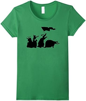 Women's Rat Revolution Banksy T-Shirt Large Grass