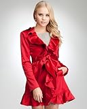 IMAGE OF bebe Ruffle Trench Coat