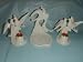 Porcelain Unity Candle Holders Love Doves Wedding Ceremony Set