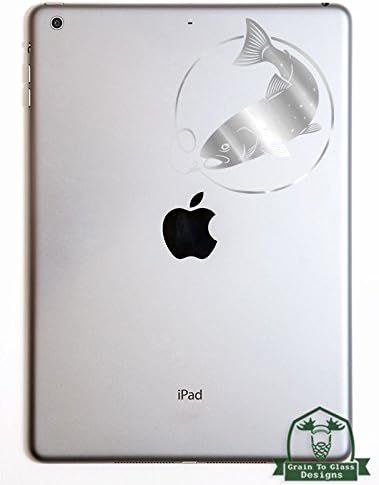 Rainbow Trout With Lure iPad Specialty Vinyl Decal - Chrome