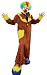 MENS CLOWN COSTUME SET COAT + BOWTIE + FACEPAINT + RED NOSE + INFLATABLE SHOES + WIG FANCY DRESS COS