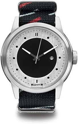 HyperGrand Maverick Silver Silver Havoc Nato Strap Men's 3-Hand Date Watch NWM4HAVO