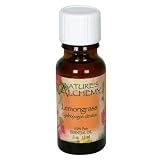 Nature s Alchemy Essential Oil, Lemongrass (Cymbopogon Citratus), 0.5 oz (15 ml) (Pack of 4)