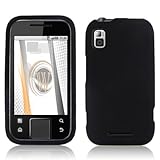 Black Rubberized Hard Case for Motorola Flipside (MB508) AT&T