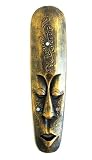 Bali Mask Tribal Wall Art, Money and Fortune, Glitter - 20