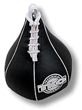 TKO 503LSB-BW-9 Pro Style 9 Inch X 6 Inch Leather Speed Bag - Black White