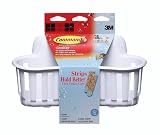 3M Command 17604B Small Shower Caddy with Water-Resistant Strips