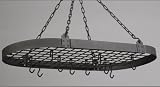 Review Stacks and Stacks  / Graphite Oval Pot rack w/12 hooks (Graphite) (1.75H x 36W x 18D)