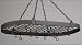 Kitchen & Housewares : Graphite Oval Pot rack w/12 hooks (Graphite) (1.75H x 36W x 18D)