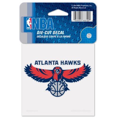 Atlanta Hawks 4x4 Die Cut Decal