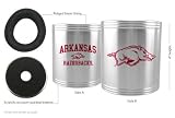 Arkansas Razorbacks Stainless Steel Can Koozie Set