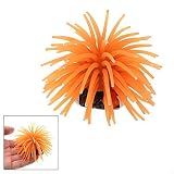 Mini Orange Silicone Sea Anemone Aquarium Fish Tank Ornament