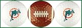 Miami Dolphins Golf Balls 3 Piece Gift Set with NFL Football Team Logos