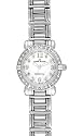 AK Anne Klein Women's Silver-Tone Diamond Round Watch #109091MPSV