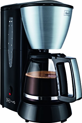 Melitta M 720 bkSST Kaffeemaschine Single 5  Edelstahl, schwarz Stahl
