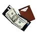 Royce Leather Men's Money Clip Wallet W/Two Outside Pocket (Black)