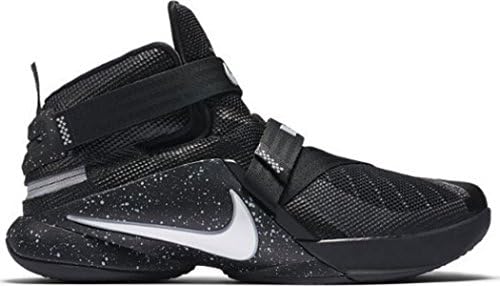 NIKE ZOOM LEBRON SOLDIER IX Limited Edition Basketball Shoes (10 D(M) US, Black/White-Black-Wolf Grey)