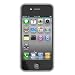 Skin Tasche f�r iPhone 4 und Displayschutzfolie - Durchsichtig