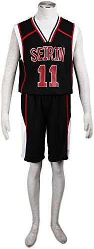 Micccostumes Men's Kuroko's Basketball Tetsuya Kuroko Cosplay Jersey (men l, Red)