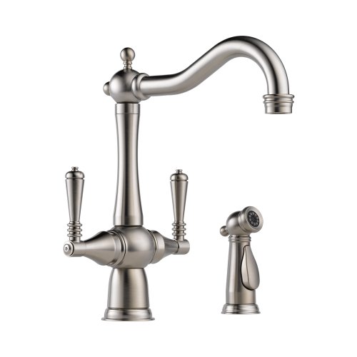 How To Brizo 62136lf Ss Tresa Kitchen Faucet Double Handle With