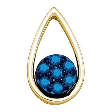 Cheap Girls Jewelry 0.27CT BLUE DIAMOND FASHION PENDANT For Sale