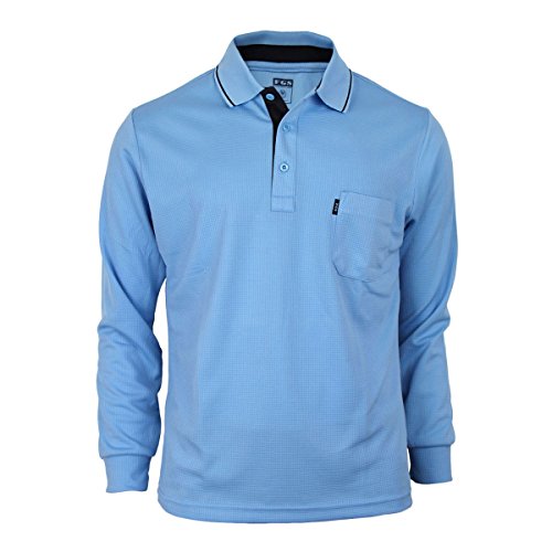BCPOLO Men's polo shirt Long Sleeve Solid Polo Shirt Dri Fit T-Shirt