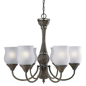 Kenroy Home Martinique Six Light Chandelier by Kenroy